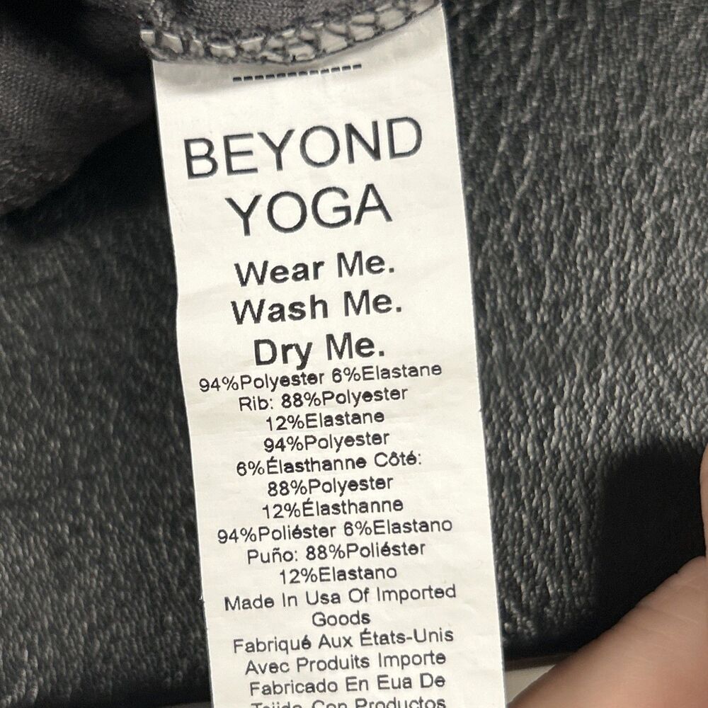 Beyond Yoga Shirt Womens Small Gray Featherweight Pullover Crop Oversized Top - Picture 4 of 7